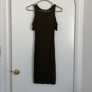 Olive green Papaya midi dress